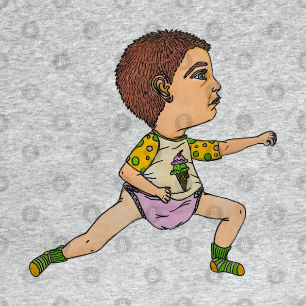 Aerobic Dancing Baby by LuvbuzzArt